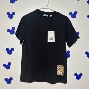 Burberry Black Short Sleeve Tee for Kids